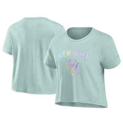 New York Yankees Y2K SS Crop Crew T-Shirt – Damen Image