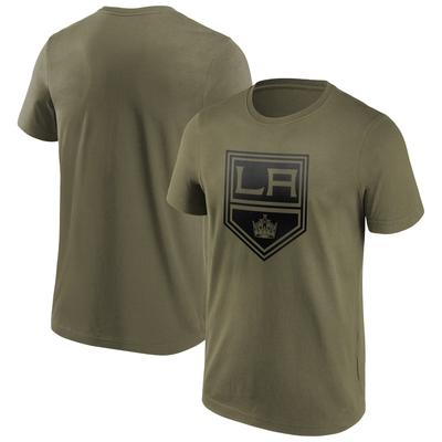 Los Angeles Kings Fanatics Branded Iconic Preferred Logo Graphic T-Shirt - Khaki - Herren Image