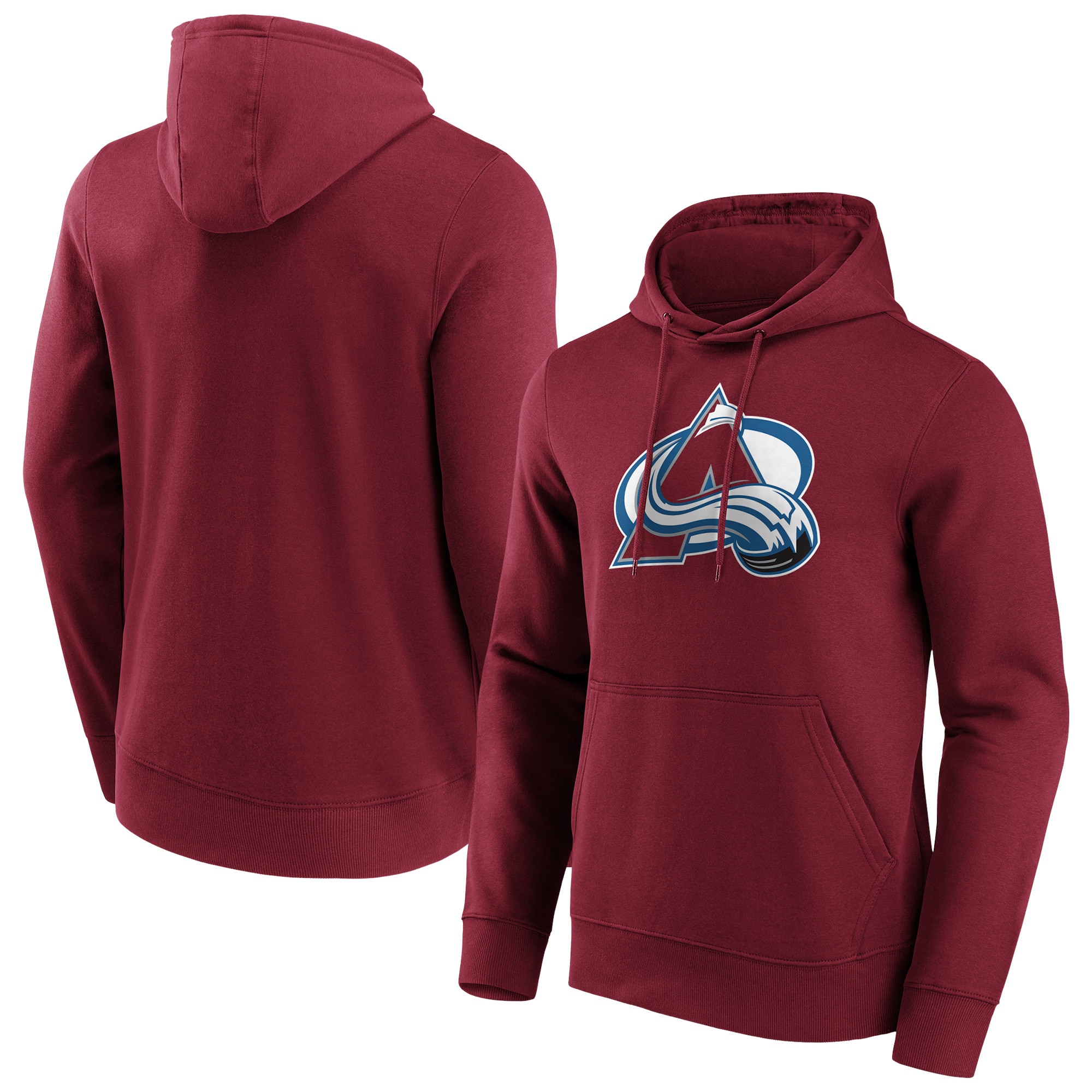 Colorado Avalanche Fanatics Branded Iconic Primary Color Logo Graphic Hoodie – Weinrot – Herren Image