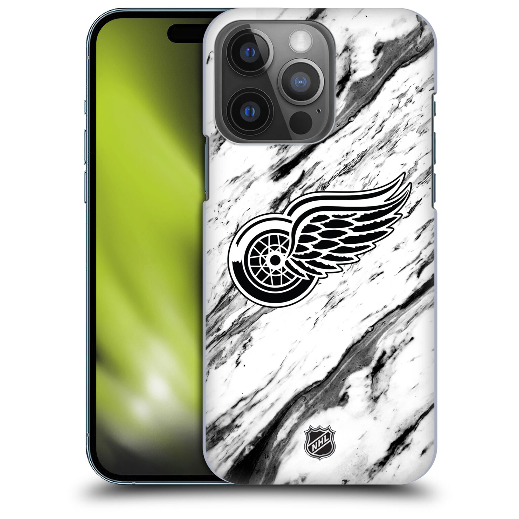 Detroit Red Wings NHL Marble Pattern Grafik Phone Case - iPhone Image