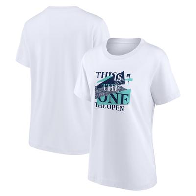 The Open-Slogan-Grafik-T-Shirt – Weiß – Damen Image