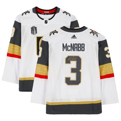 Von Brayden McNabb signiertes weißes Adidas Authentic-Trikot mit Aufnäher für das Stanley Cup-Finale 2023 Image