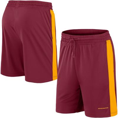 Burgunderrote Break It Loose-Shorts für Herren im Washington Football Team Image