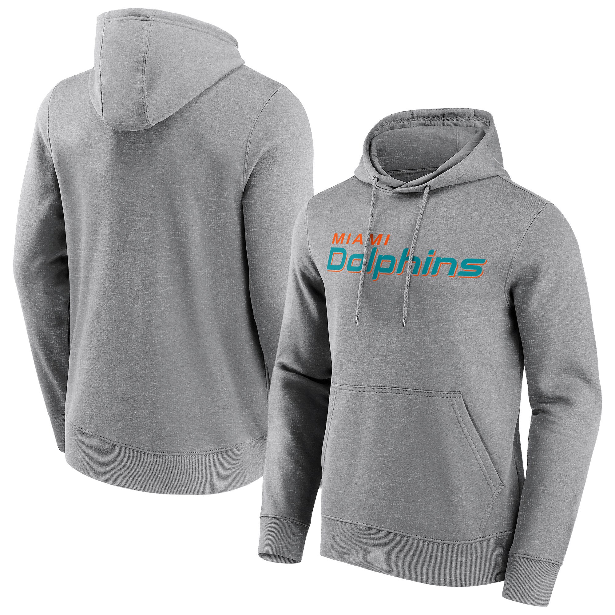 Miami Dolphins Kapuzenpullover mit neutraler Farbe und Wortmarke - Herren - Groß & Groß Image