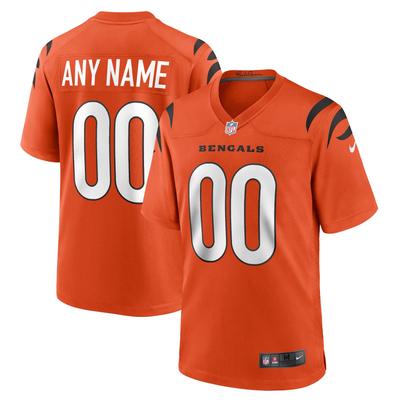 Cincinnati Bengals Nike Game Ausweichtrikot - Orange - Personalisiert - Herren Image