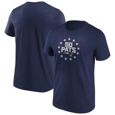 New England Patriots Go Pats Iconic Hometown Grafik-T-Shirt - Herren Image