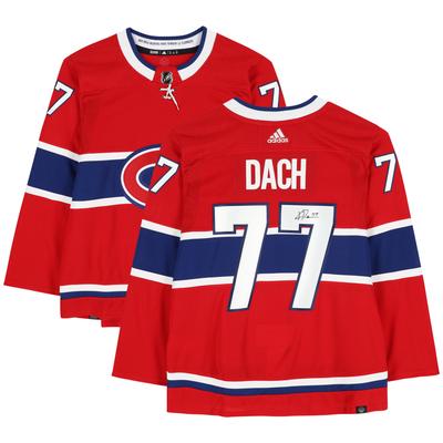 Kirby Dach – Montreal Canadiens – signiertes rotes authentisches Adidas-Trikot Image