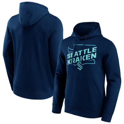 Seattle Kraken Fanatics Branded Hometown Graphic Hoodie – Navy – Herren Image