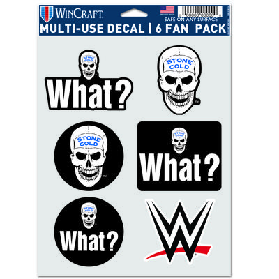 WWE Stone Cold Steve Austin 6er-Pack Fan-Aufkleber Image