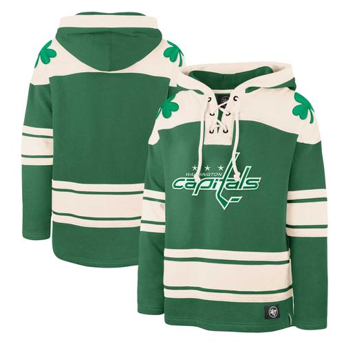 Herren '47 Kelly Green Washington Capitals St. Patrick's Day Superior Lacer Pullover Hoodie