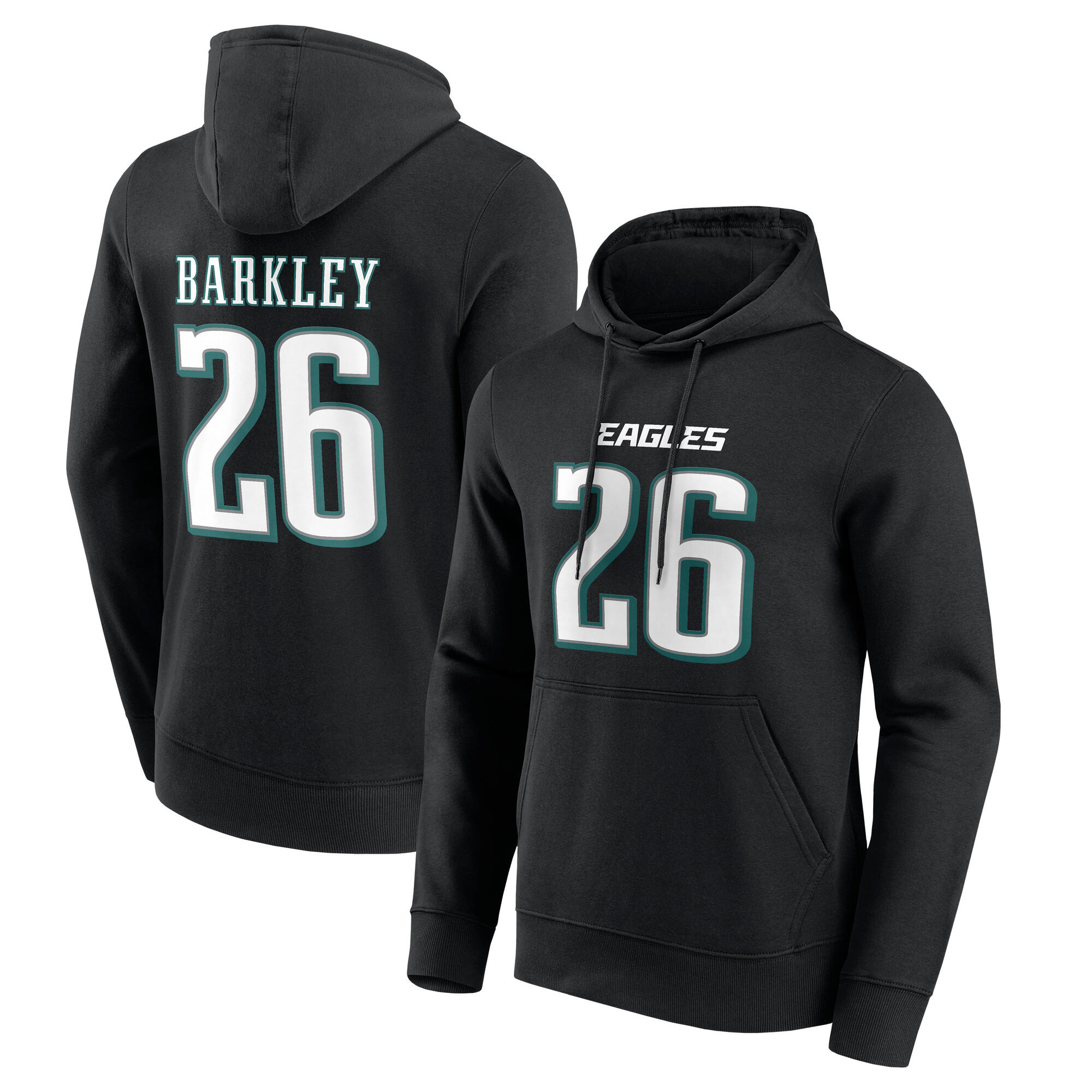 Philadelphia Eagles Name und Nummer Grafik Hoodie - Saquon Barkley 26 - Herren Image