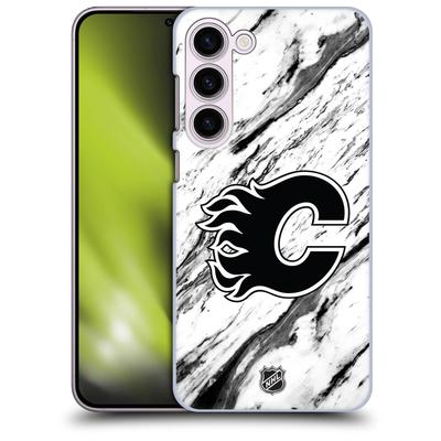 Calgary Flames NHL Marble Pattern Grafik Phone Case - Samsung Image