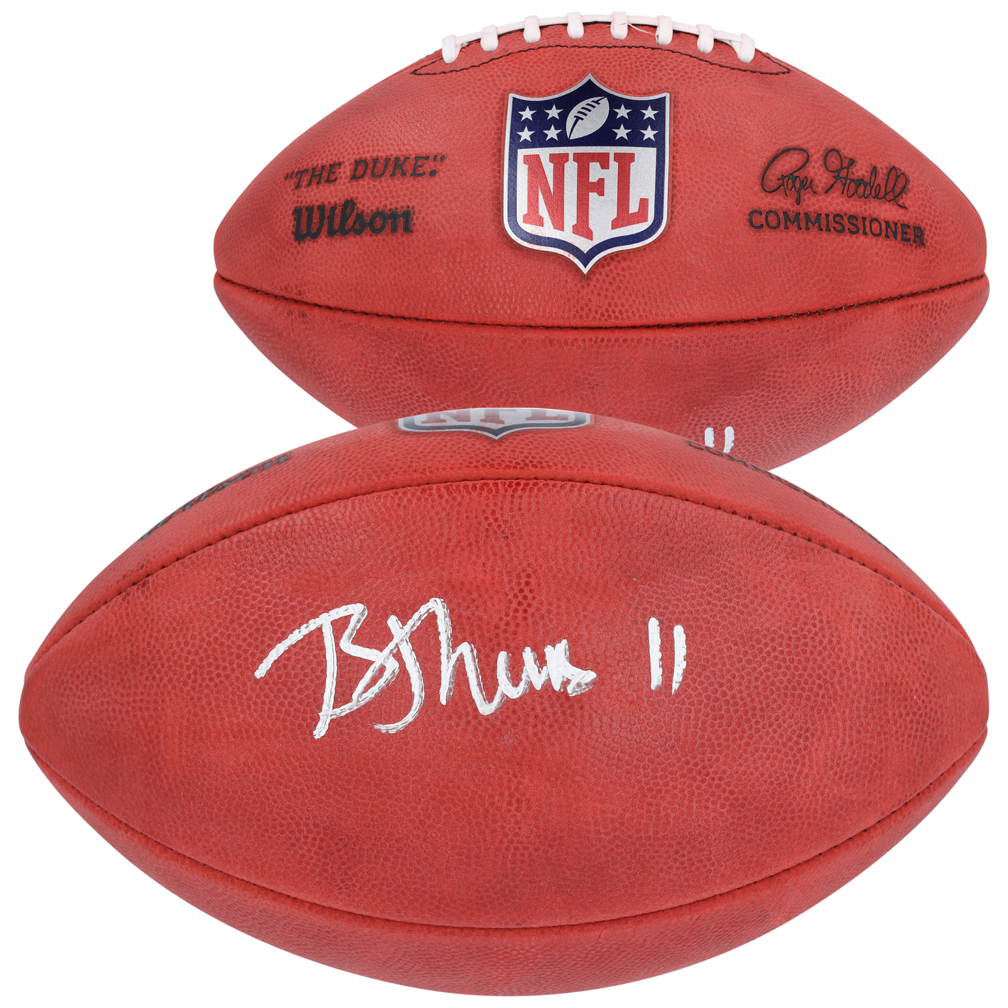 Brian Thomas Jr. Jacksonville Jaguars signierter Wilson Duke-Football in Farbe Image