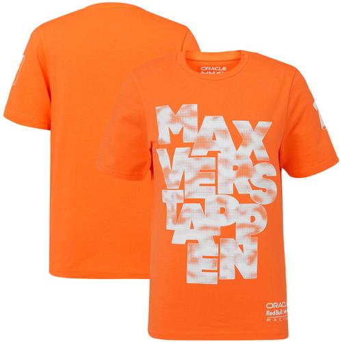 Red Bull Racing Max Verstappen Expression Driver T-Shirt – Orange – Kinder