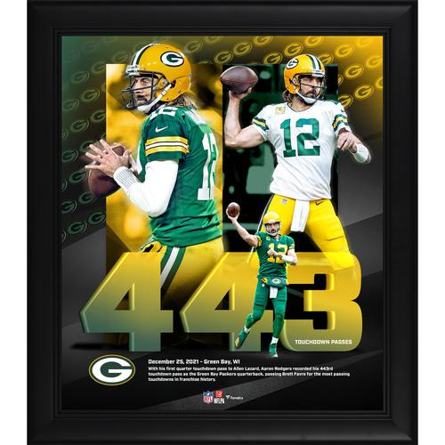 Aaron Rodgers Green Bay Packers Gerahmte 15