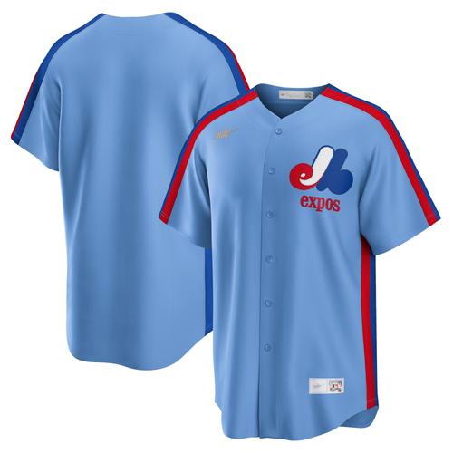 Hellblaues Nike Montreal Expos Road Cooperstown Collection-Teamtrikot für Herren