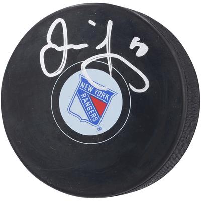 Signierter Hockeypuck von Jaromir Jagr, New York Rangers Image