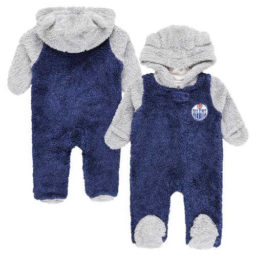 Edmonton Oilers Game Nap Teddy Fleece Onesie – Neugeborene