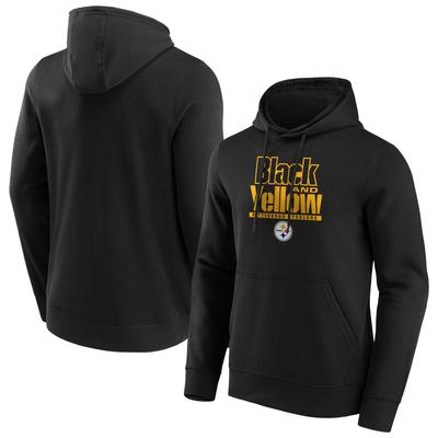 Pittsburgh Steelers Black & Yellow Iconic Hometown Graphic Hoodie - Herren Image
