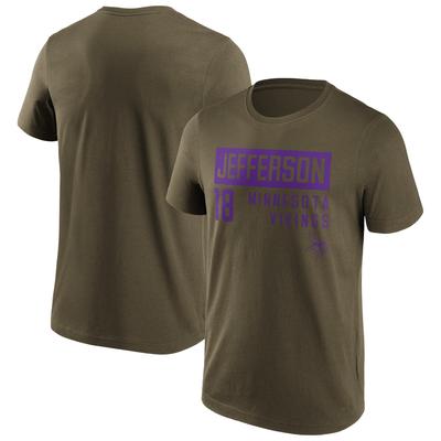 Minnesota Vikings Fashion Name & Number T-Shirt - Justin Jefferson - Herren Image