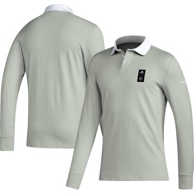 adidas 2023 Player Grey Sporting Kansas City Travel Langarm-Poloshirt für Herren Image