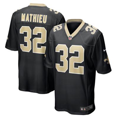 New Orleans Saints Nike Game Heimtrikot - Schwarz - Tyrann Mathieu - Herren Image