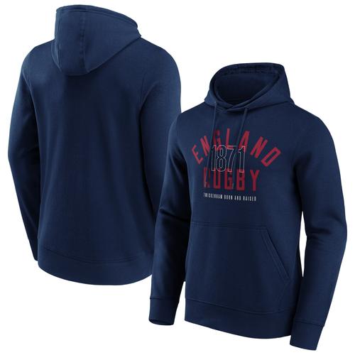 England Rugby Born & Raised Grafik-Hoodie – Marineblau