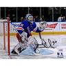 Henrik Lundqvist, New York Rangers, signiertes 8 x 10 Zoll großes blaues Trikot im Netzfoto