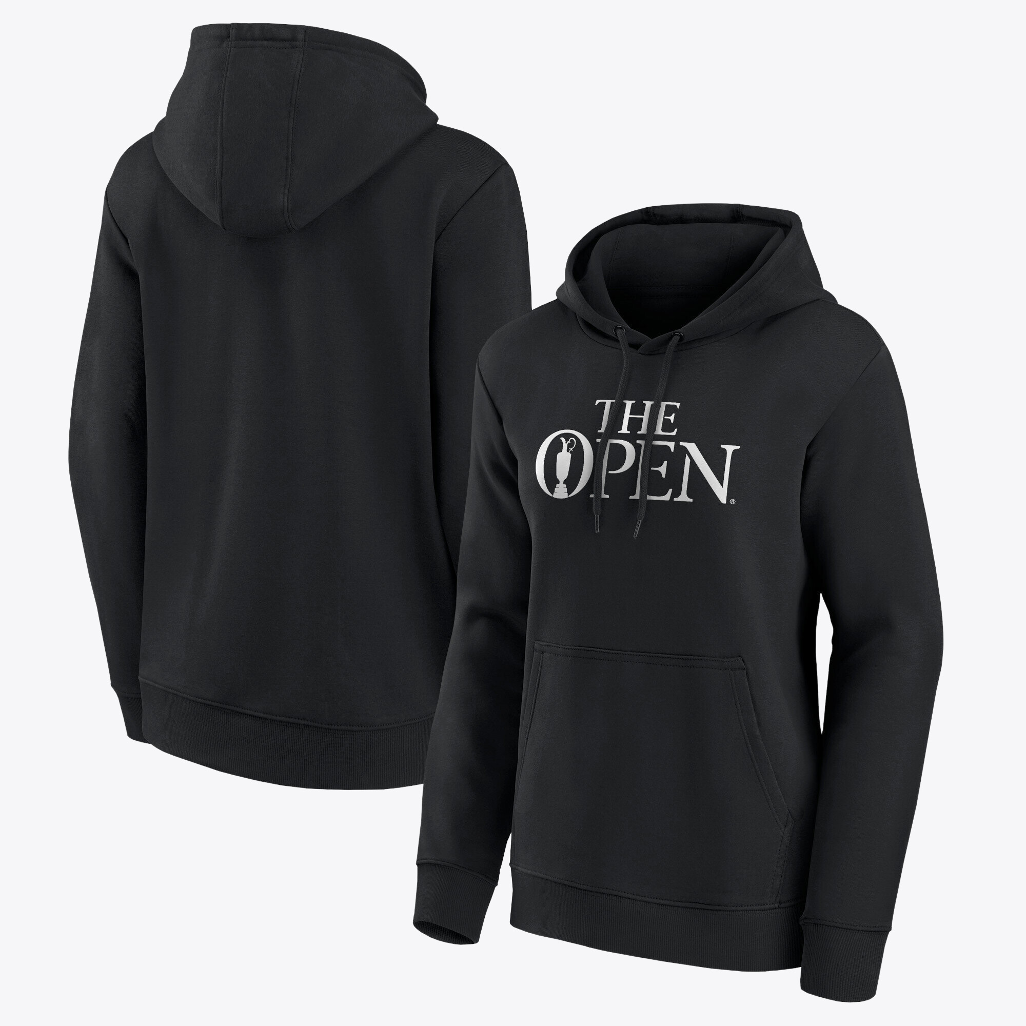 "The Open Wordmark Graphic Hoodie – Schwarz – Damen" Image