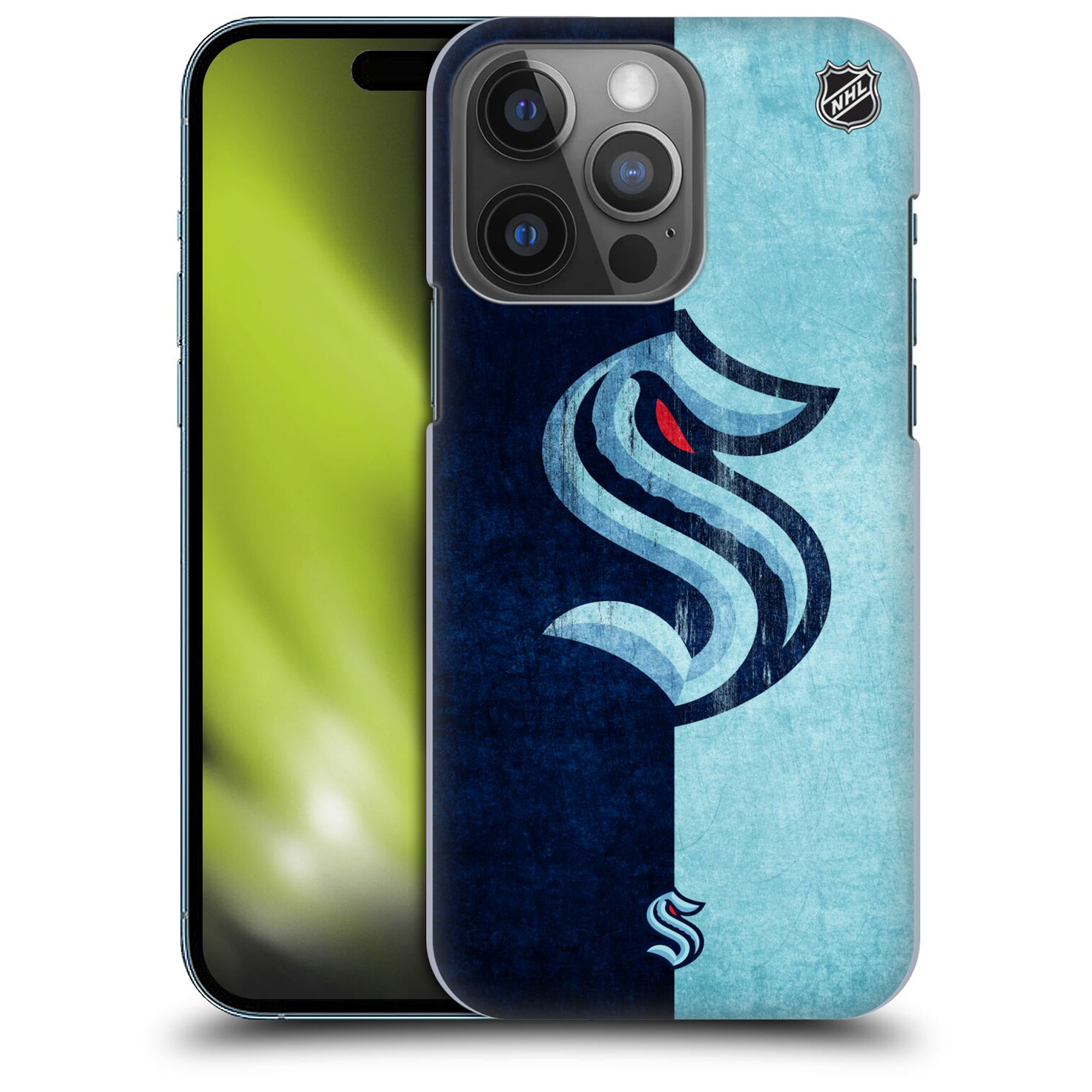 Seattle Kraken NHL Half Distressed Grafik Phone Case - iPhone Image