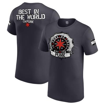WWE CM Punk in CM Punk We Trust T-Shirt -Holzkohle - Herren Image