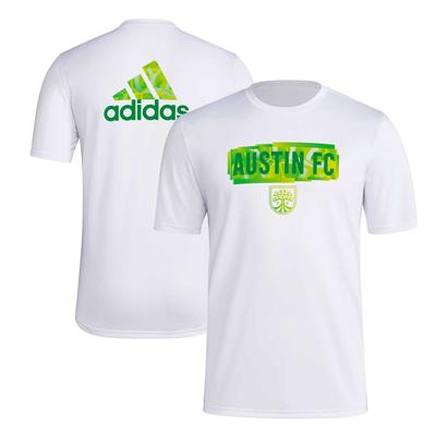 Weißes adidas Austin FC Local Pop AEROREADY T-Shirt für Herren Image