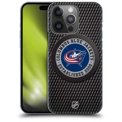 Columbus Blue Jackets NHL Puck Texture Grafik Phone Case - iPhone Image