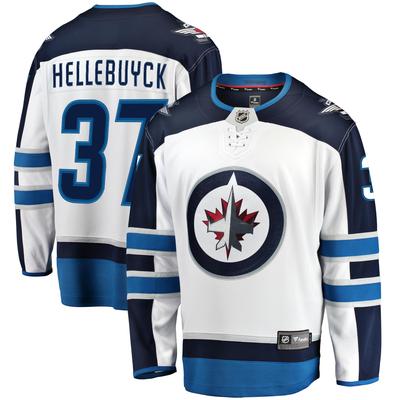 Winnipeg Jets Fanatics Branded Away Breakaway Jersey - Connor Hellebuyck - Mens Image