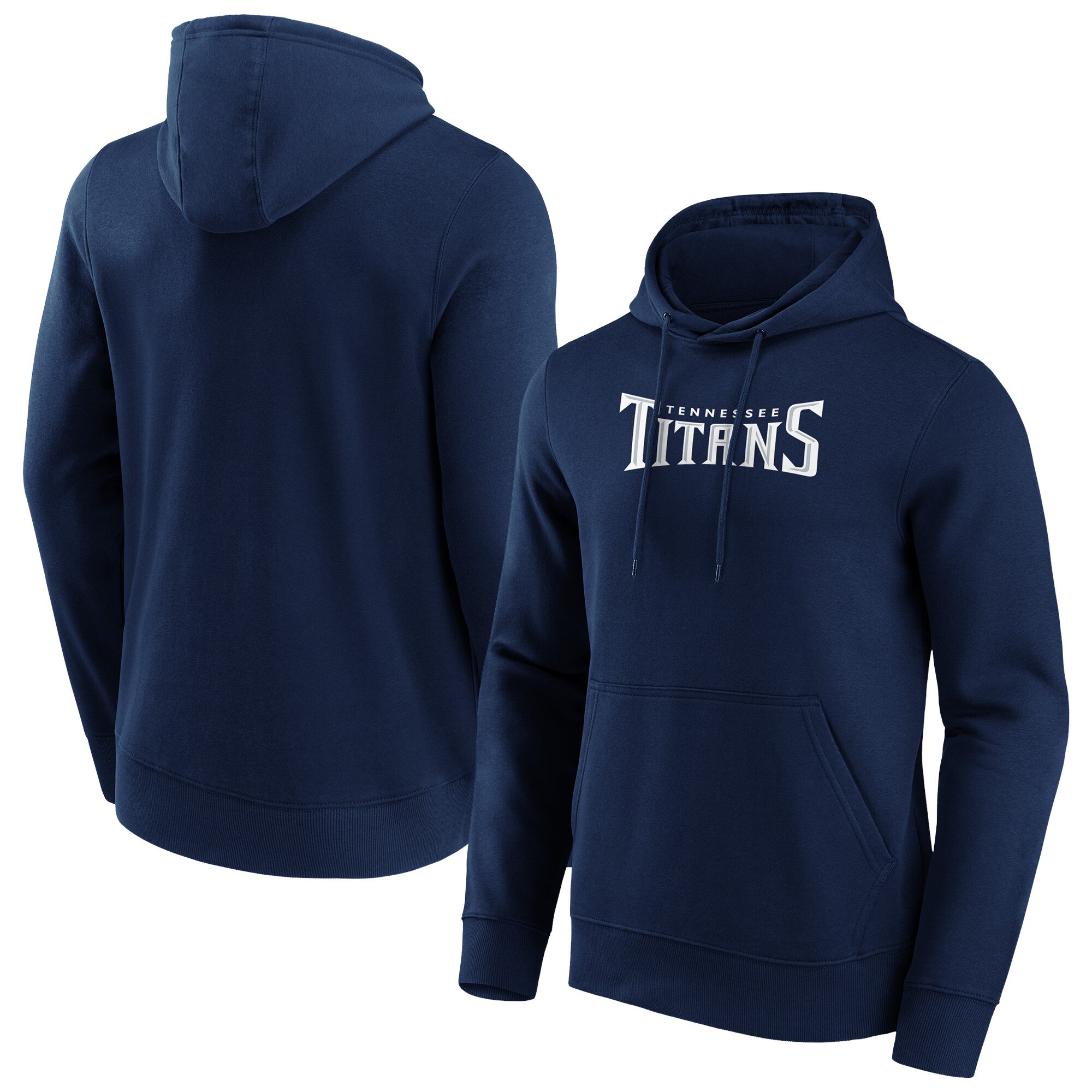 Tennessee Titans Primary Color Wordmark Hoodie - Herren - Groß & Groß Image