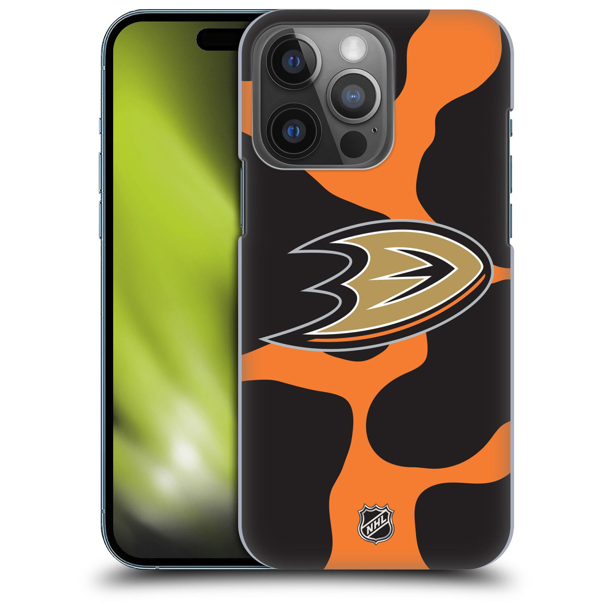 Anaheim Ducks NHL Cow Pattern Grafik Phone Case - iPhone Image