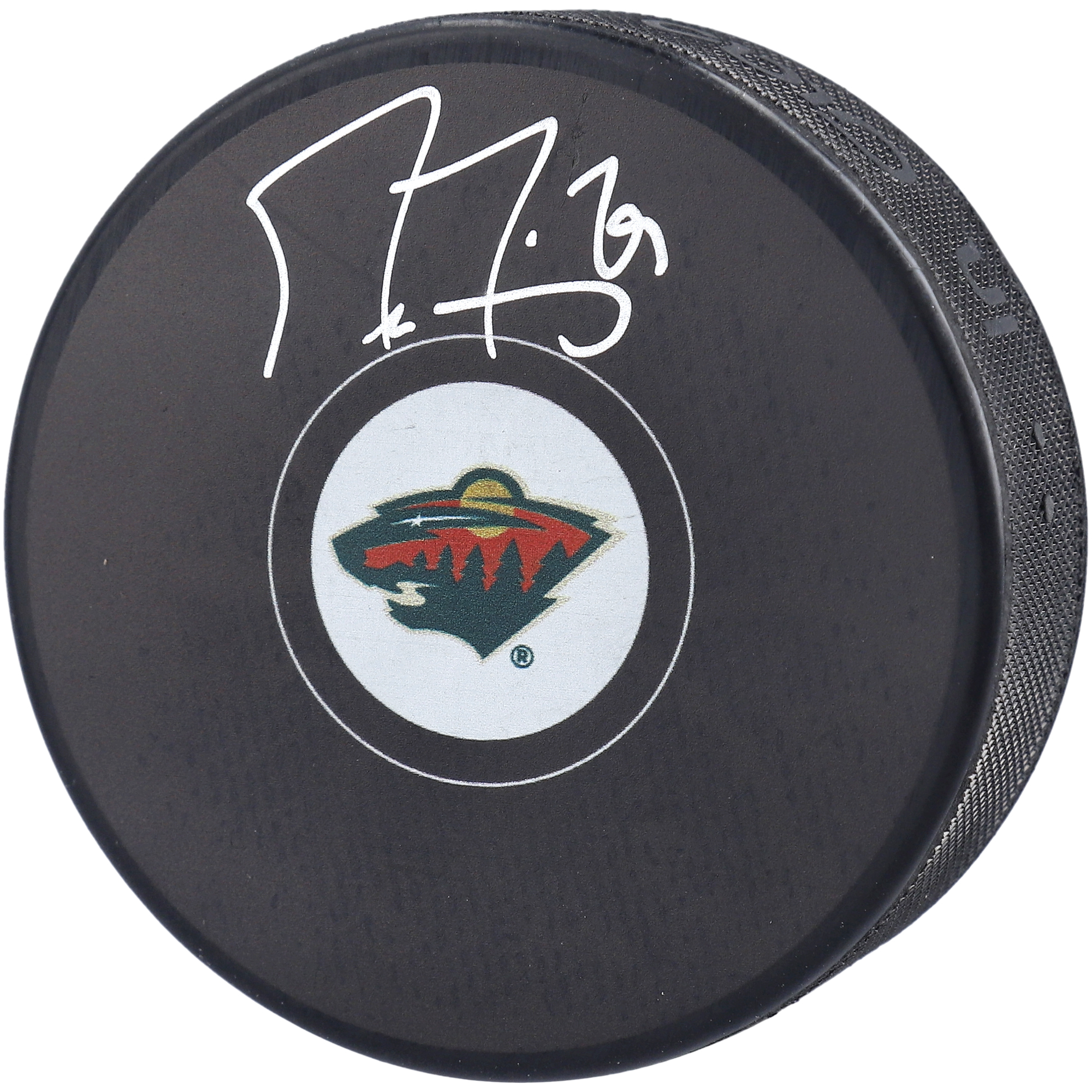 Marc-Andre Fleury Minnesota Wild signierter Hockeypuck Image