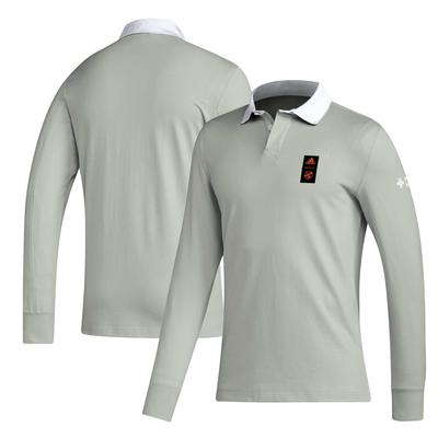 adidas 2023 Player Grey FC Cincinnati Travel Langarm-Poloshirt für Herren Image