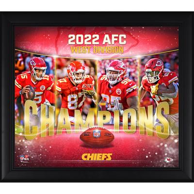 Kansas City Chiefs 2022 AFC West Division Meister Collage, 15'' x 17'' Image