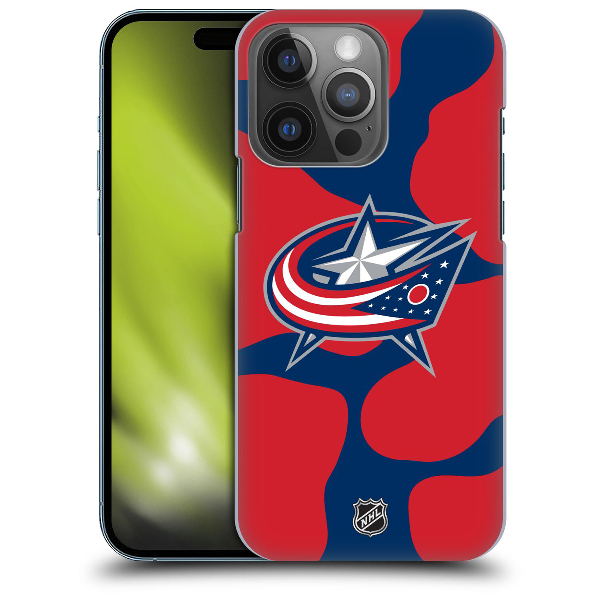 Columbus Blue Jackets NHL Cow Pattern Grafik Phone Case - iPhone Image
