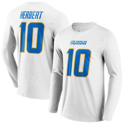 Los Angeles Chargers Road Name & Number Langarm-T-Shirt - Justin Herbert - Herren Image