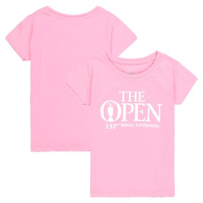 The 151st Open Royal Liverpool Baumwoll-T-Shirt – Pink – Mädchen Image