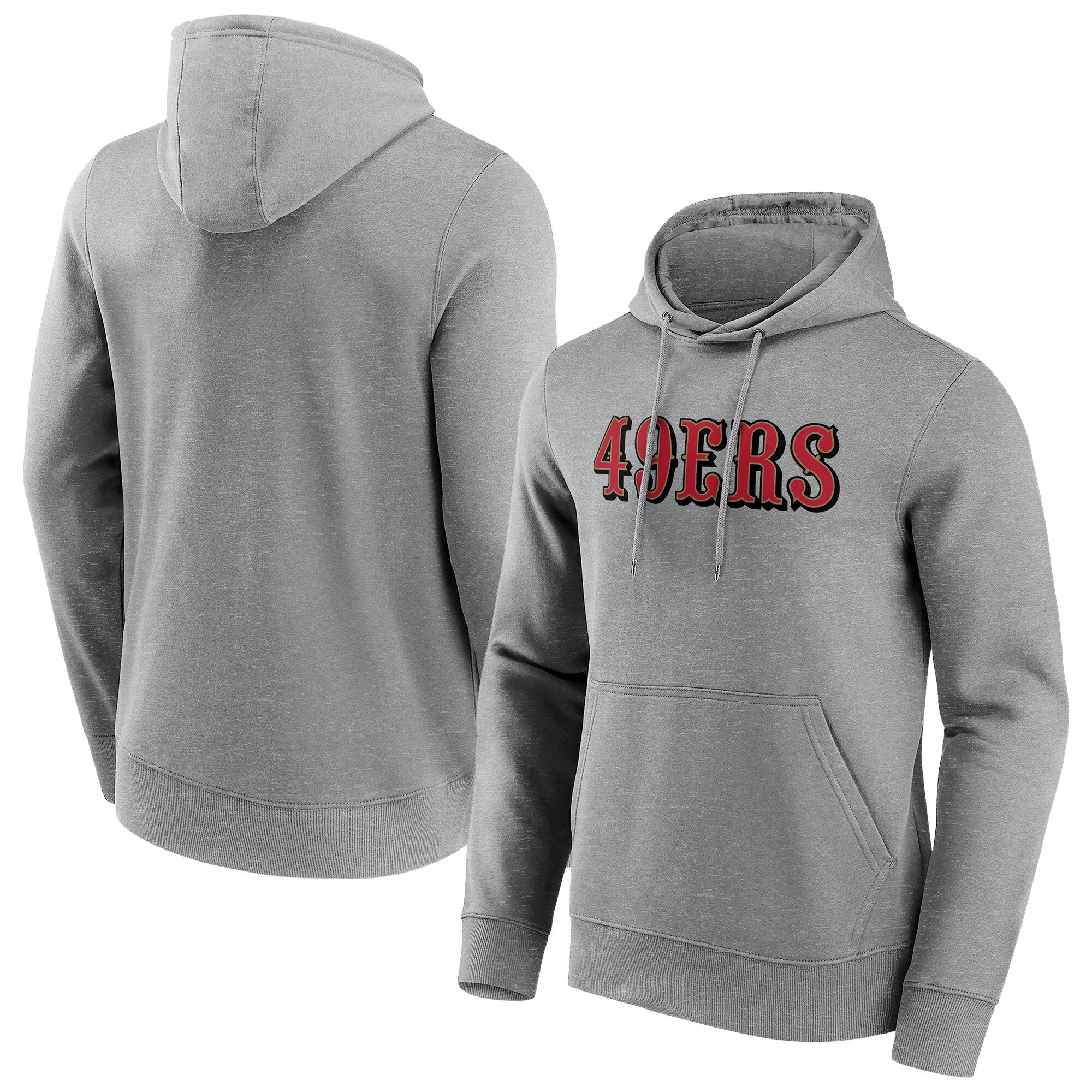 San Francisco 49ers Kapuzenpullover mit neutraler Farbe und Wortmarke - Herren Image