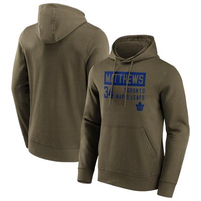 Toronto Maple Leafs Fashion Name & Number Hoodie – Matthews 34 – Herren Image