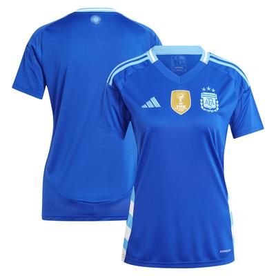 Blaues Auswärtstrikot der argentinischen Nationalmannschaft 2024 von adidas für Damen Image