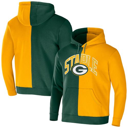 NFL x Staple Hunter Green Green Bay Packers Split Logo Pullover Hoodie für Herren