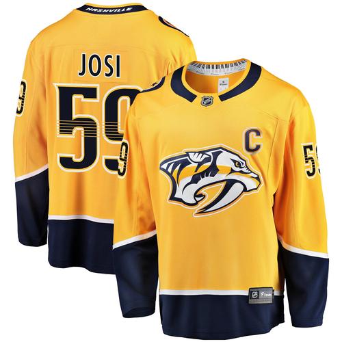 Nashville Predators Fanatics Branded Home Breakaway Jersey - Roman Josi - Mens