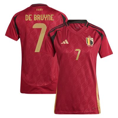 Belgien 2024 Heimtrikot adidas - Damen mit Aufdruck De Bruyne 7 Image