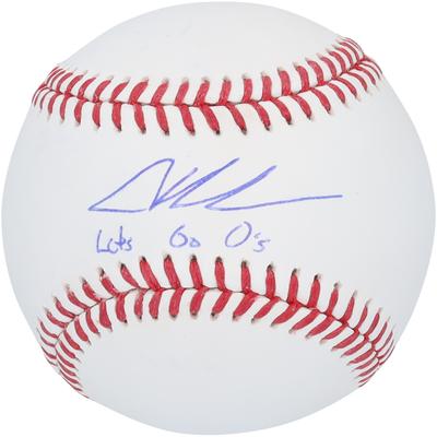 Von Adley Rutschman signierter Baseball der Baltimore Orioles mit der Aufschrift „Let’s Go O’s“ Image