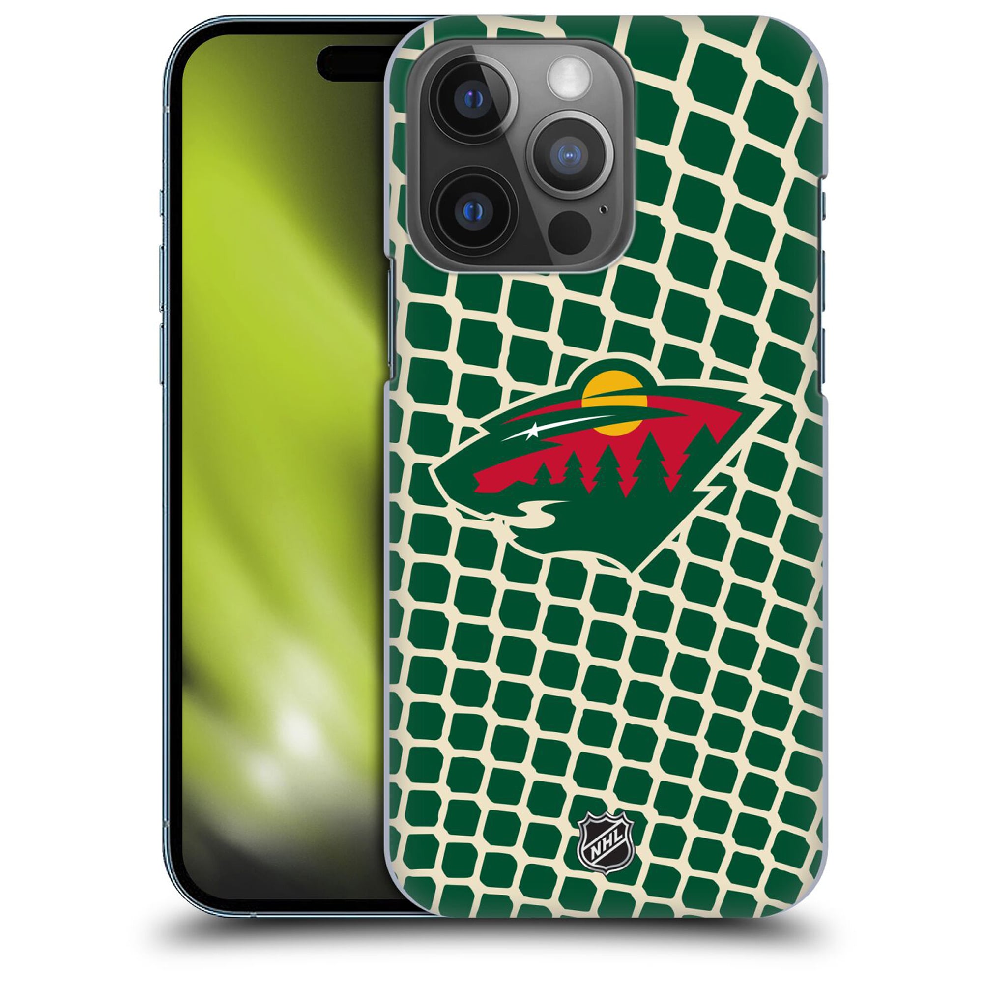 Coque Minnesota Wild NHL Net Pattern Graphique - iPhone - No Gender Taille: 14 Pro